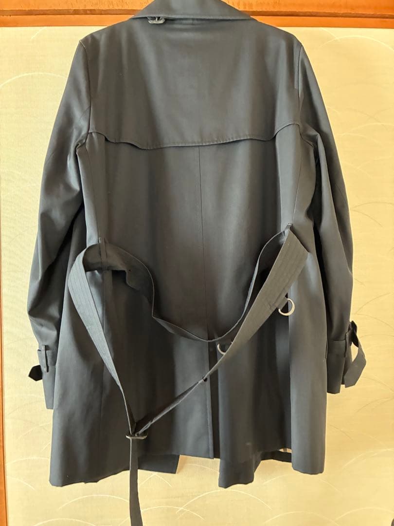 【バーバリー ロンドン】ショート　トレンチコート　黒　44 美品❗️