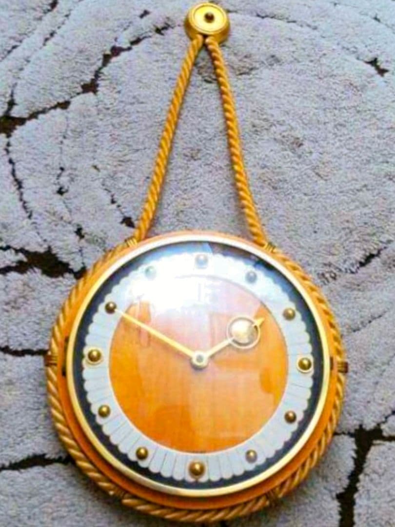 レア ドイツ製 KIENZLE キンツレ 木製 縄 アンティーク 掛け時計 時計