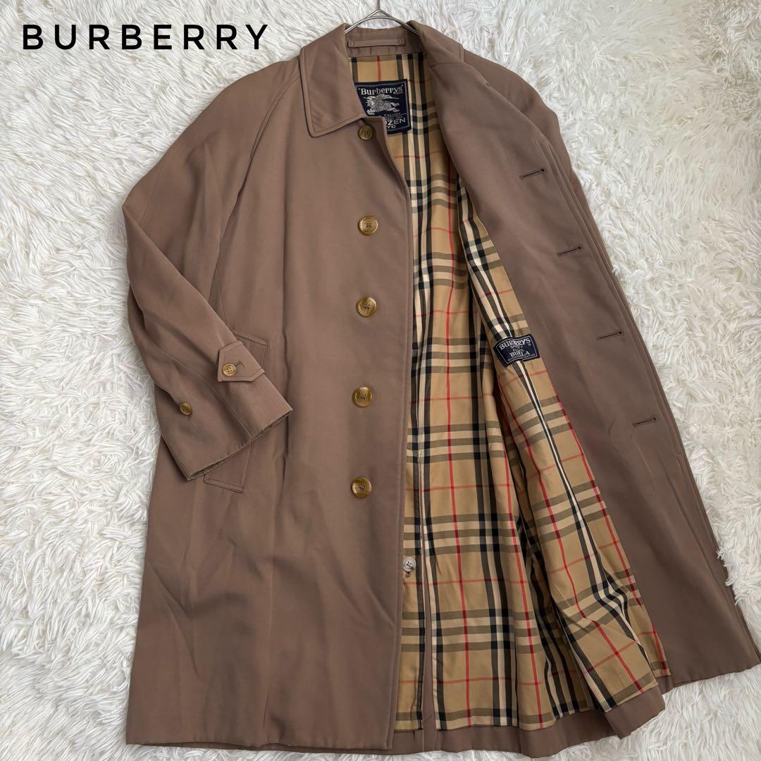 英国製　Burberry コート　ベージュ　ノバチェック　archive 比翼