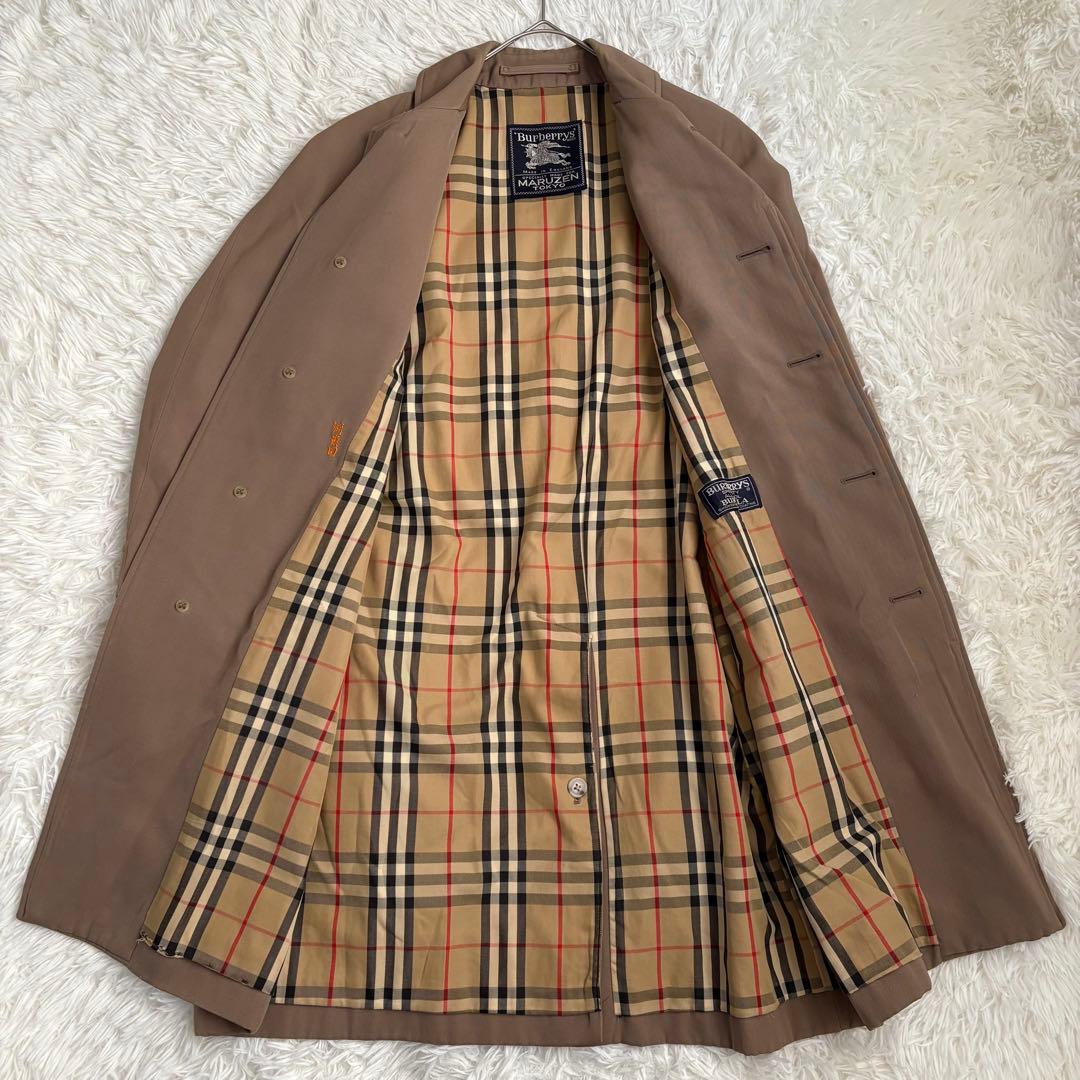 英国製　Burberry コート　ベージュ　ノバチェック　archive 比翼
