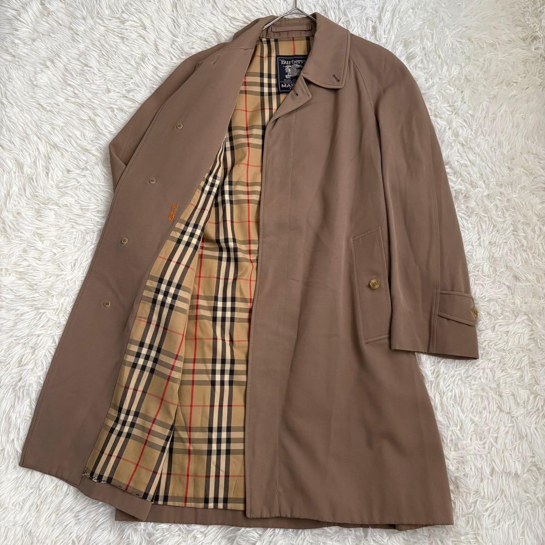 英国製　Burberry コート　ベージュ　ノバチェック　archive 比翼