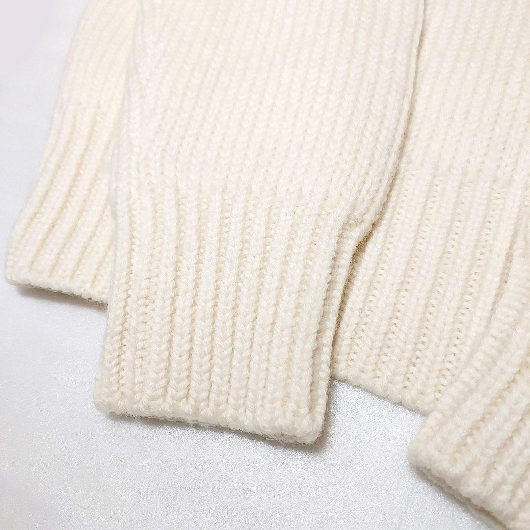 ポロラルフローレン✨ローゲージニット ざっくりボリューム 厚手 あったか オフ白