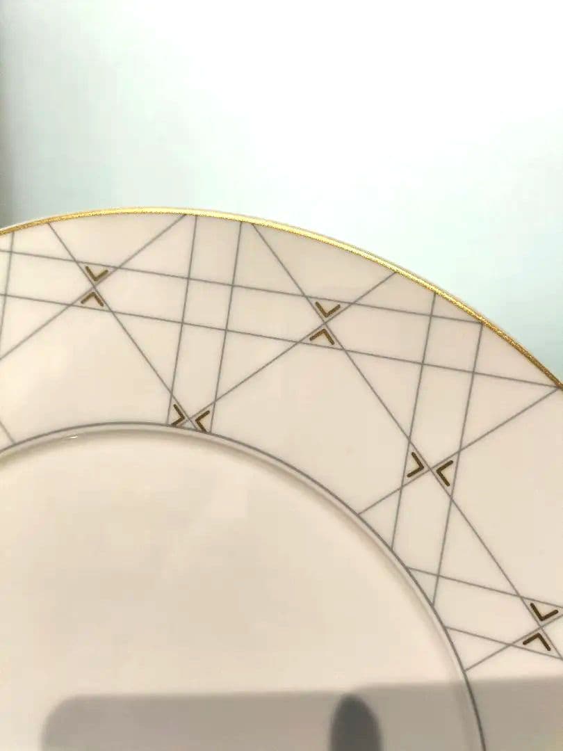 クリスチャンディオール　ディナープレート　2枚　金彩　DIOR食器　カナージュ