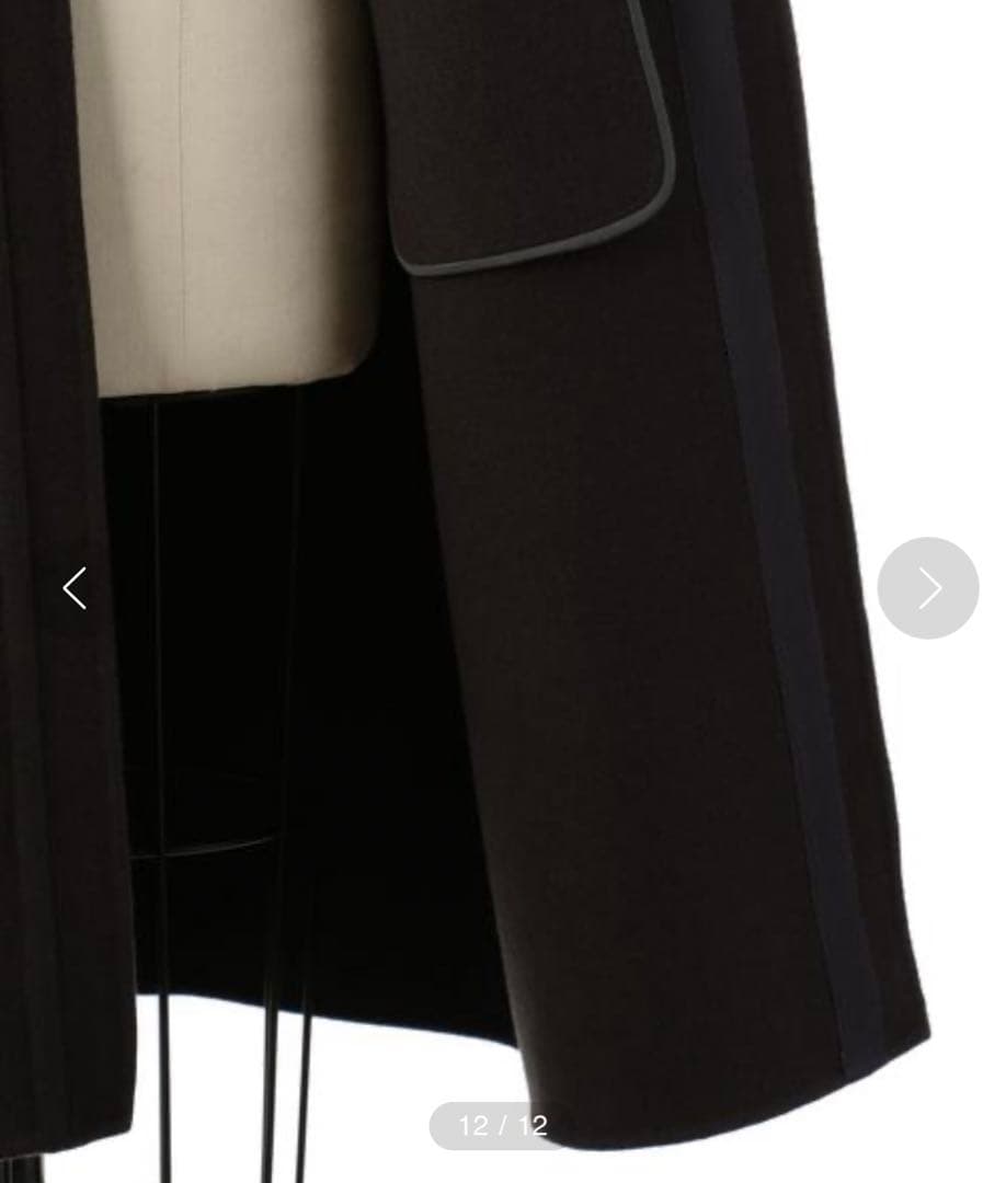 drawer ウールリバーノーカラーコート　ドゥロワー