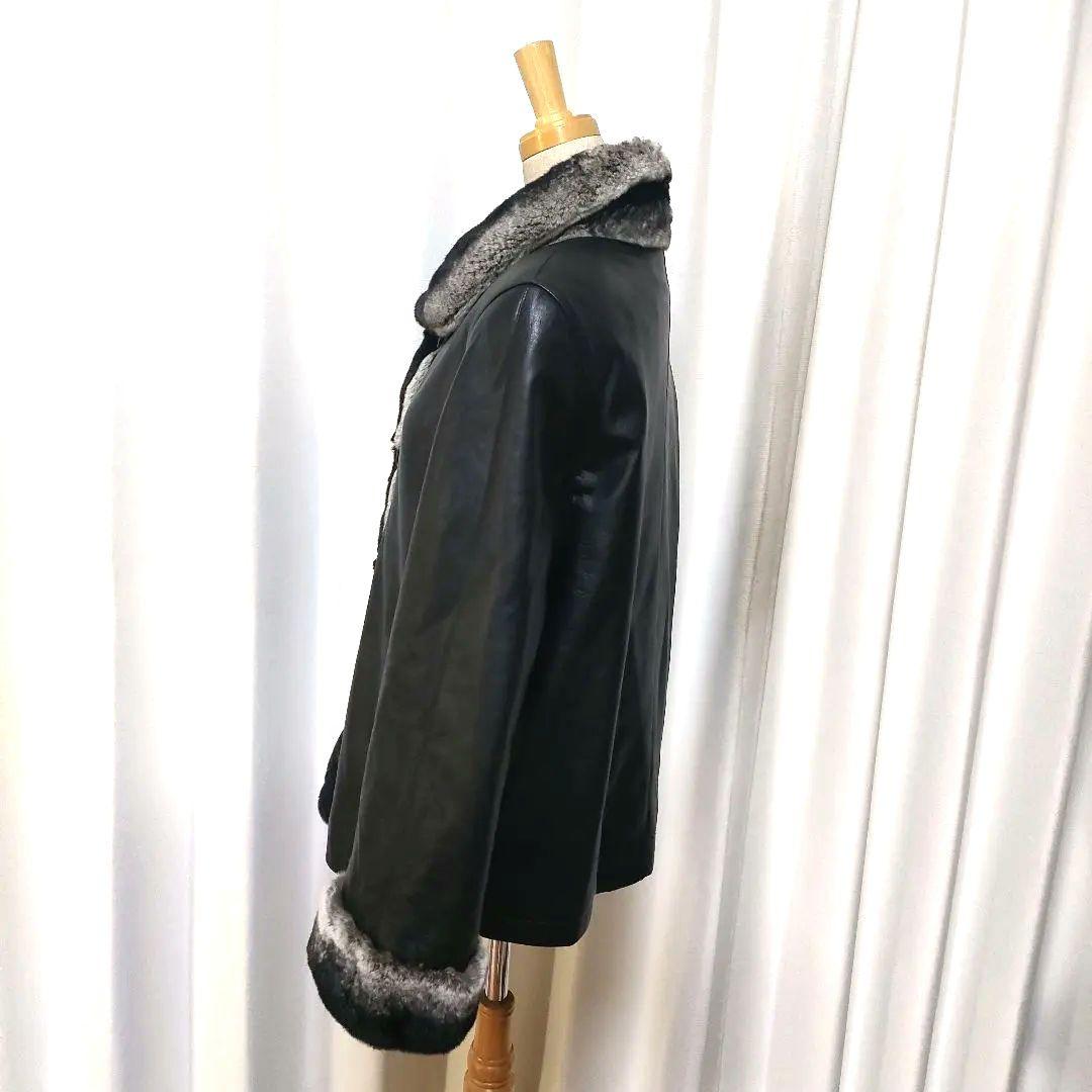 【美品】チンチラ ファー付き リアル レザージャケット