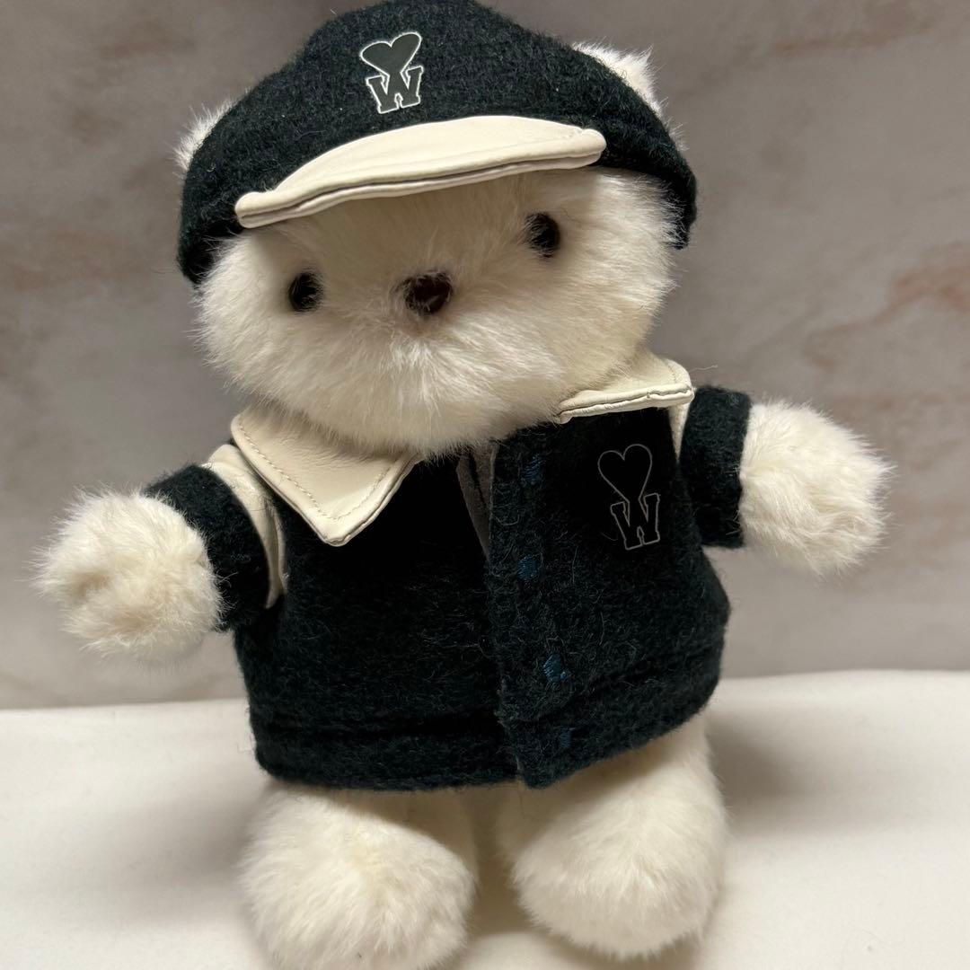 韓国限定 アミ×チェウシク テディベア キーリング ワッペン アミパリ AMI