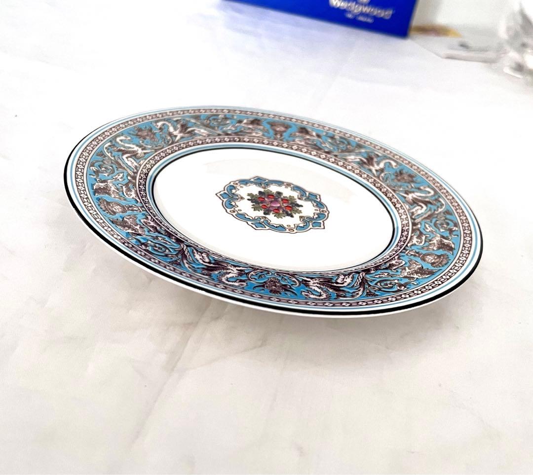 未使用 ウェッジウッド フロレンティーン ターコイズ プレート 6枚セット