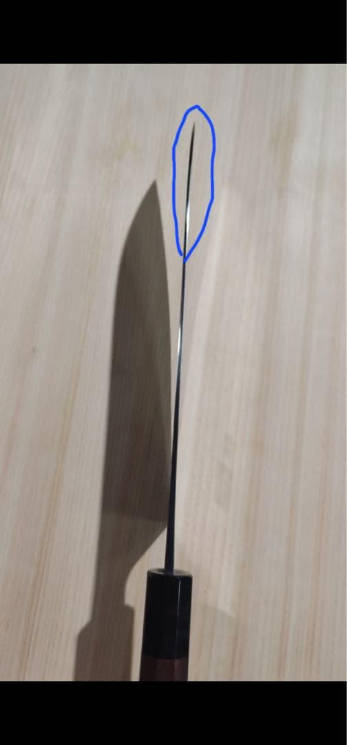 日野浦司作 ダマスカス　ATS34 牛刀　210mm