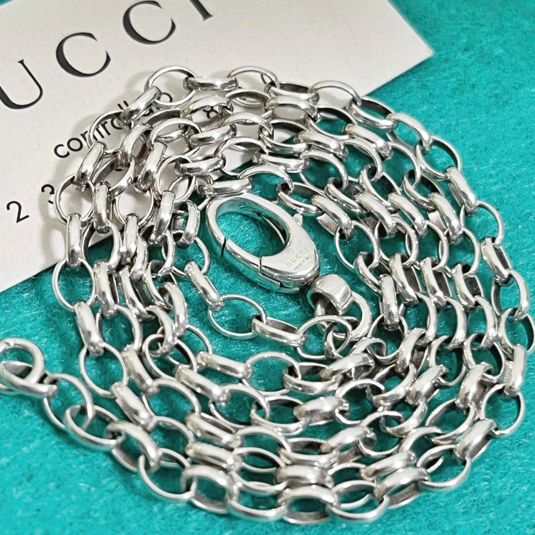 美品　GUCCI 3.2ミリ シルバー925 チェーンネックレス