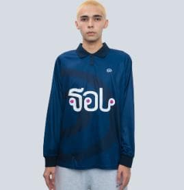 ウェア sol Thai logo Soccer Shirts NAVY M