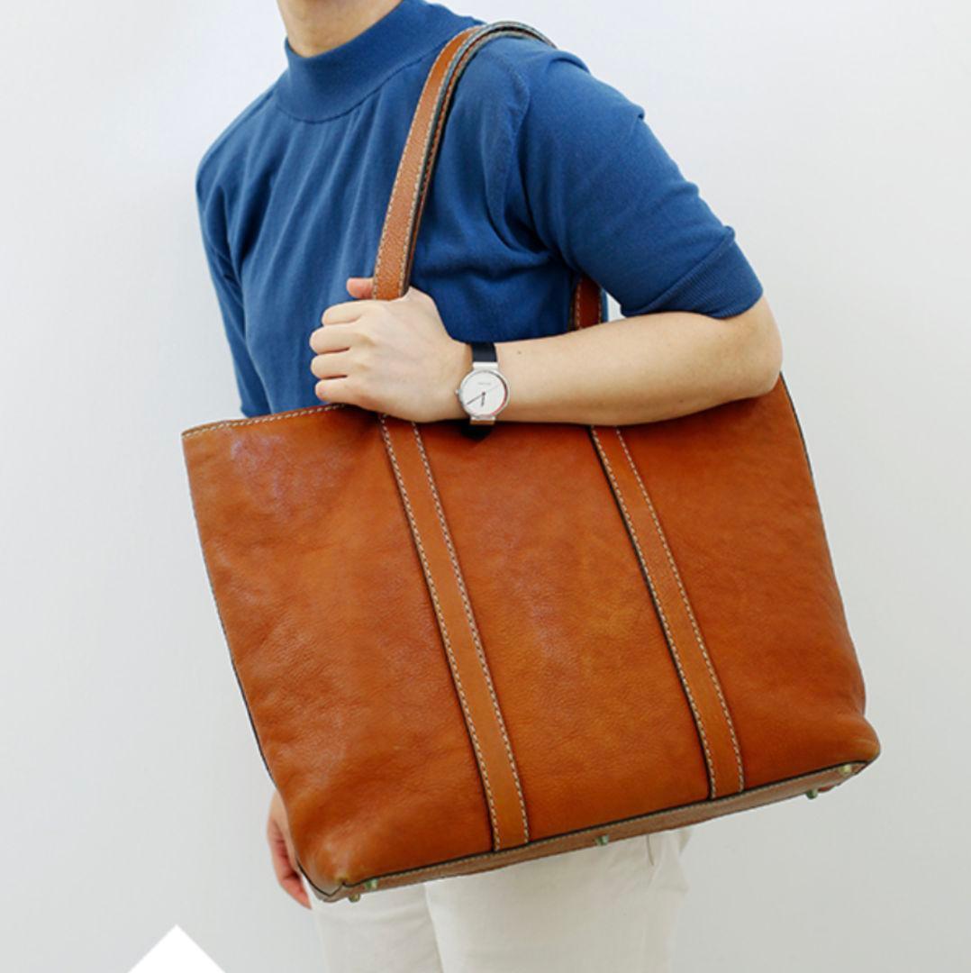 未使用に近い 土屋鞄 トーンオイルヌメ デイリートート バッグ 通勤 通学