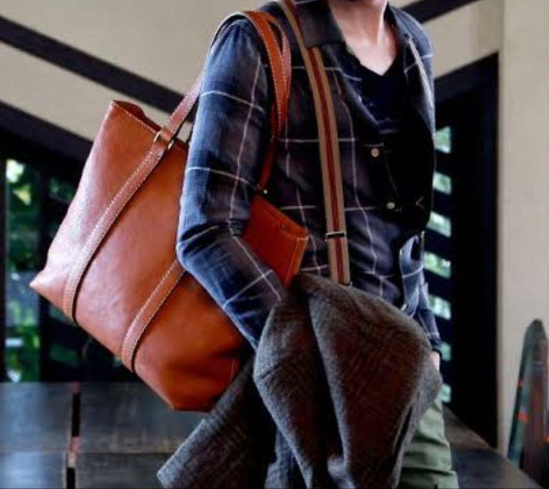 未使用に近い 土屋鞄 トーンオイルヌメ デイリートート バッグ 通勤 通学