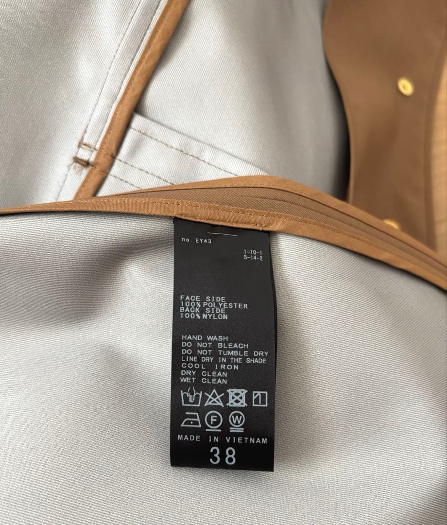 極美品★NOBLE｜定価3,8万 22AW ウインドプルーフステンカラーコート