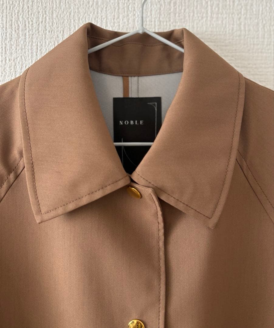 極美品★NOBLE｜定価3,8万 22AW ウインドプルーフステンカラーコート