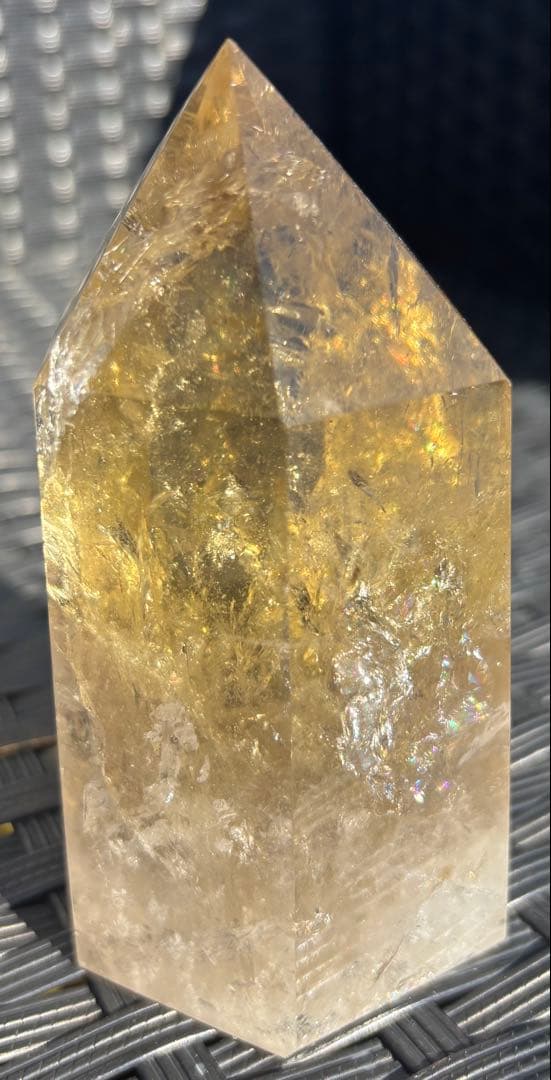 【天然石】爆虹　シトリン　タワー③