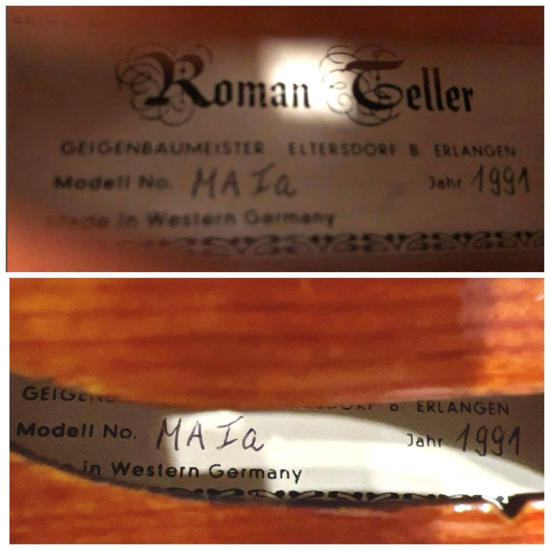 【極美品】Roman Teller MAIa バイオリン 美虎杢　1991年製