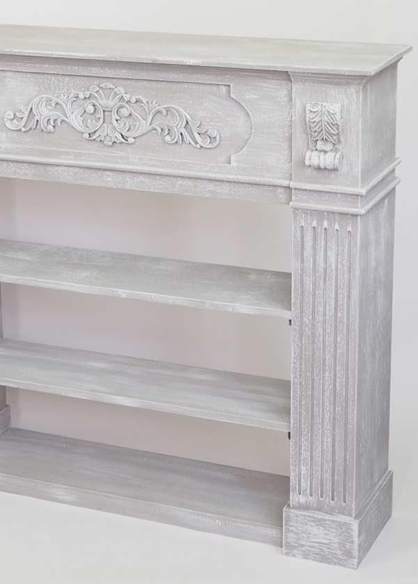 マントルピース コンソール シェルフ グレー シャビーシック 姫系 5007