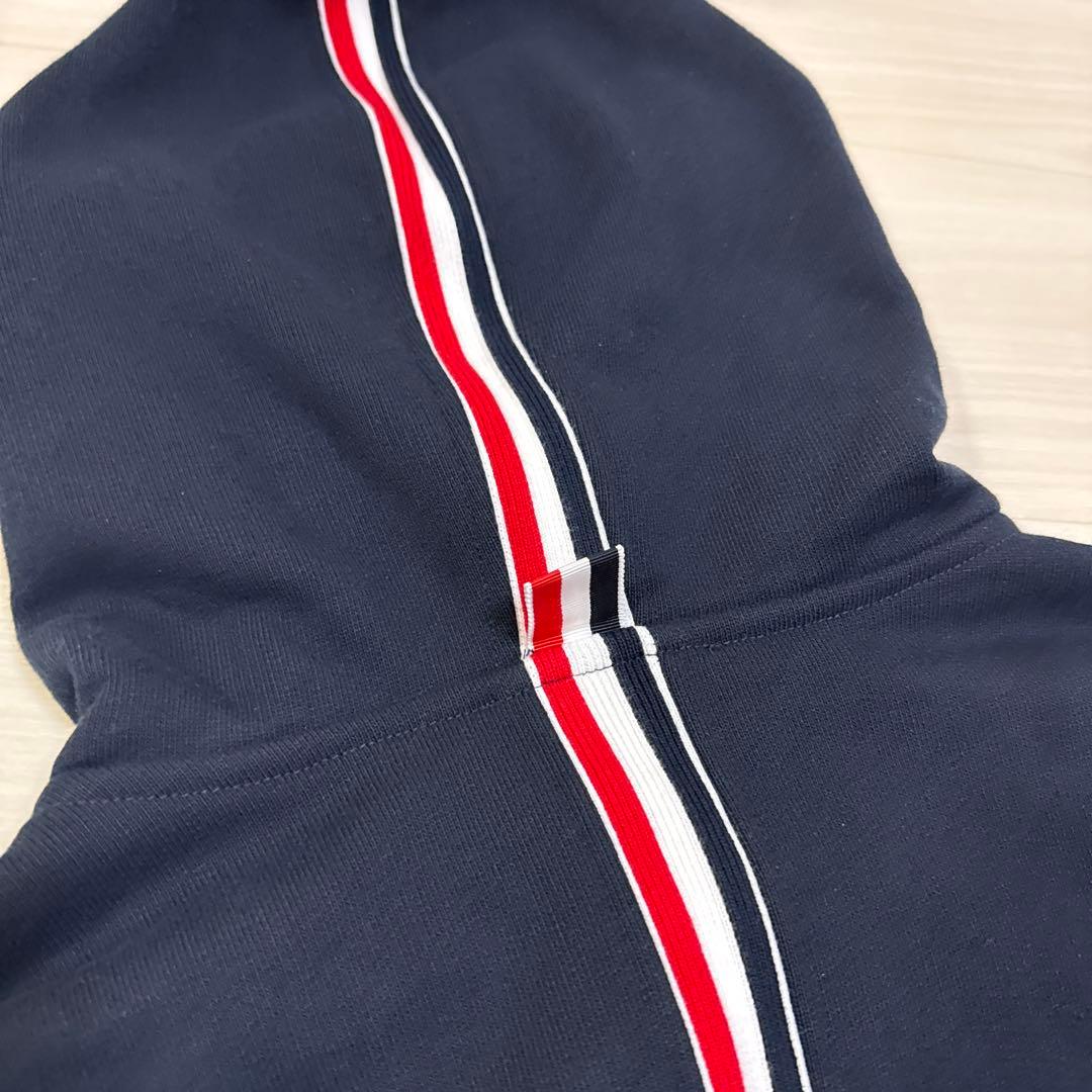 THOM BROWNE トムブラウントリコロールネイビー パーカー SIZE 1