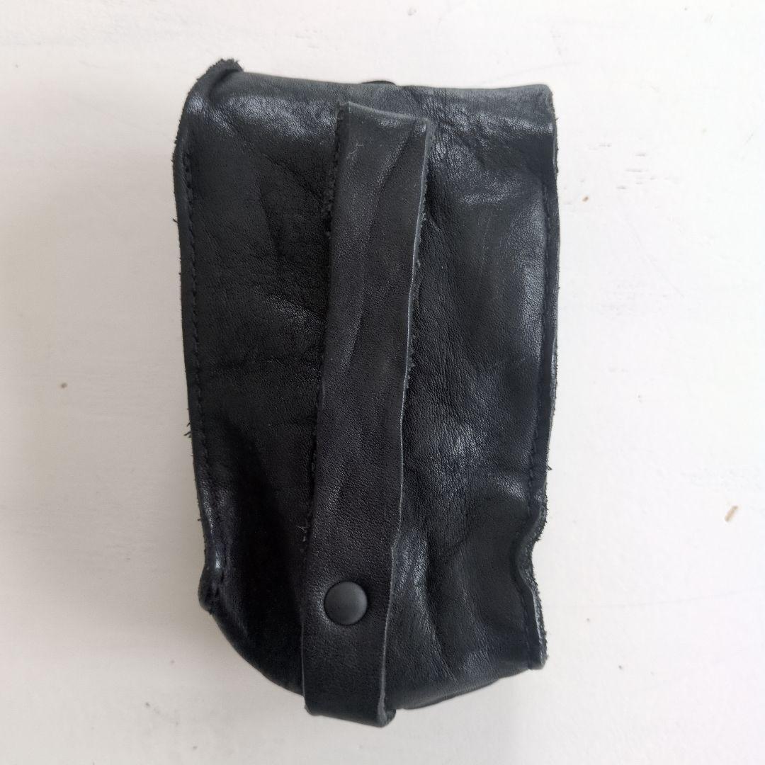 バックラッシュ黒 レザー ウエストポーチ