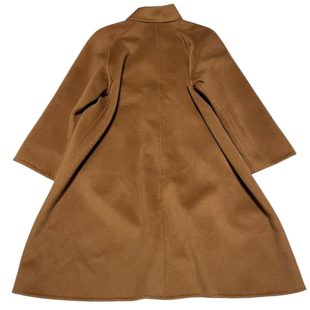 【カシゴラ75%×イタリア製×極美品】マキシ丈比翼チェスターコート キャメルXL