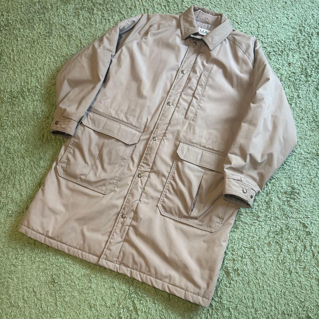 L.L.BEAN ストームコート　ベージュ　L ジャケット　USA ウール
