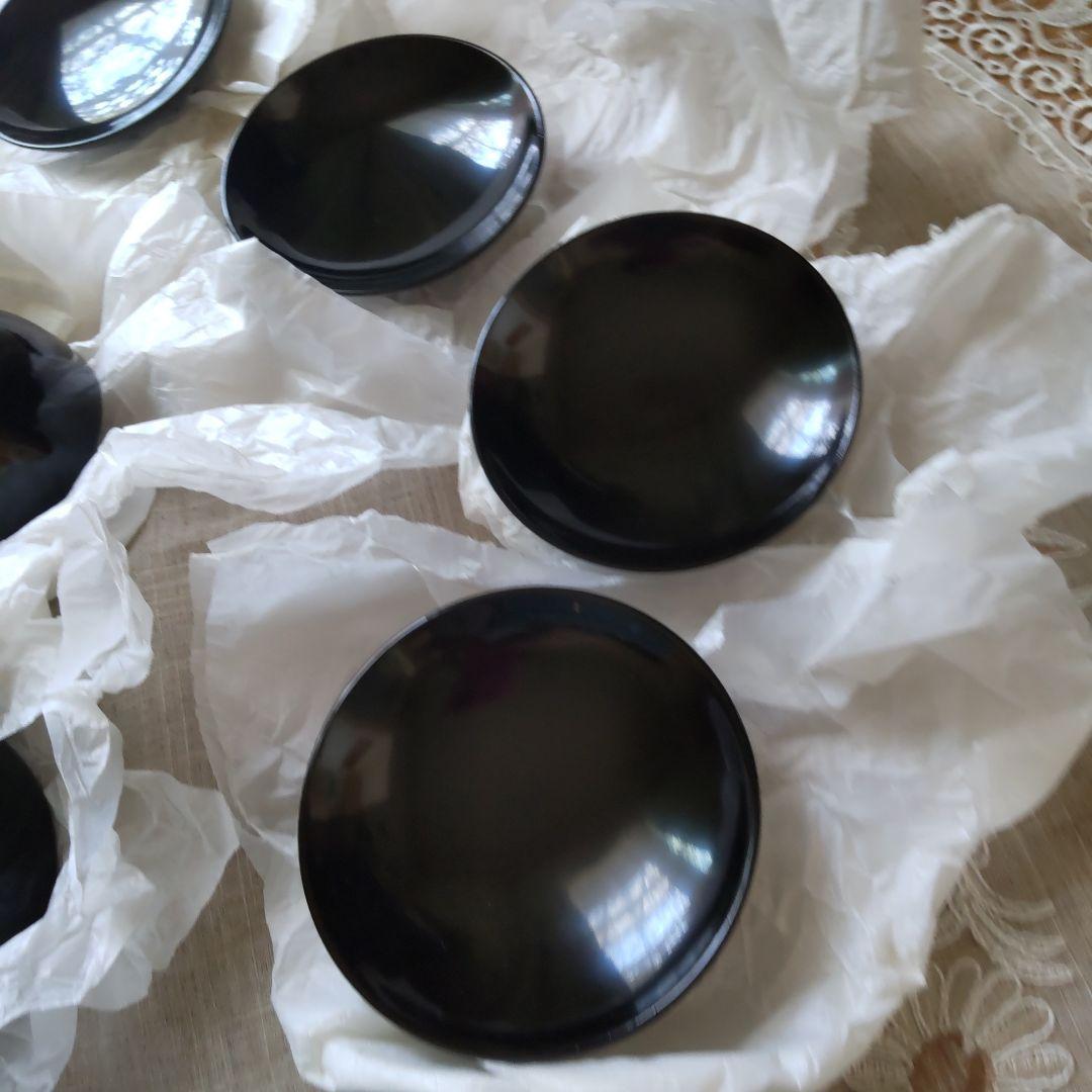浄法寺塗　うるみ工芸　黒い漆器の器　蓋付き　4セット　伝統工芸　新品未使用
