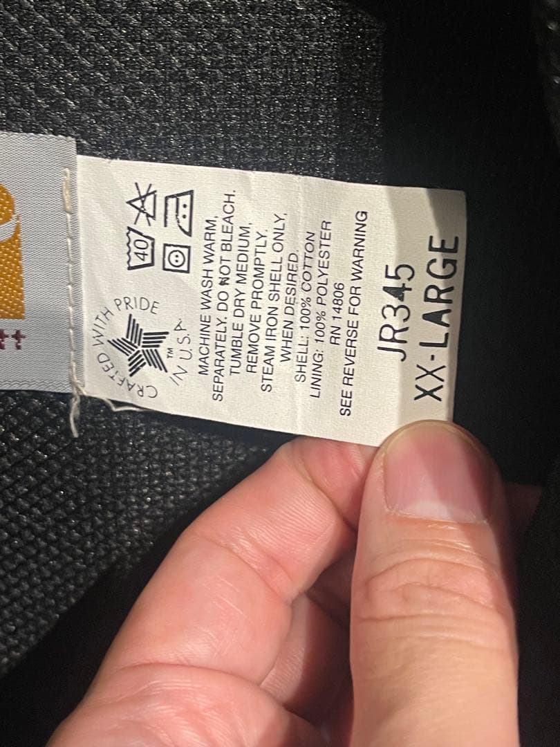 ほぼデッド　アクティブジャケット　カーハート　カモ　アメリカ製