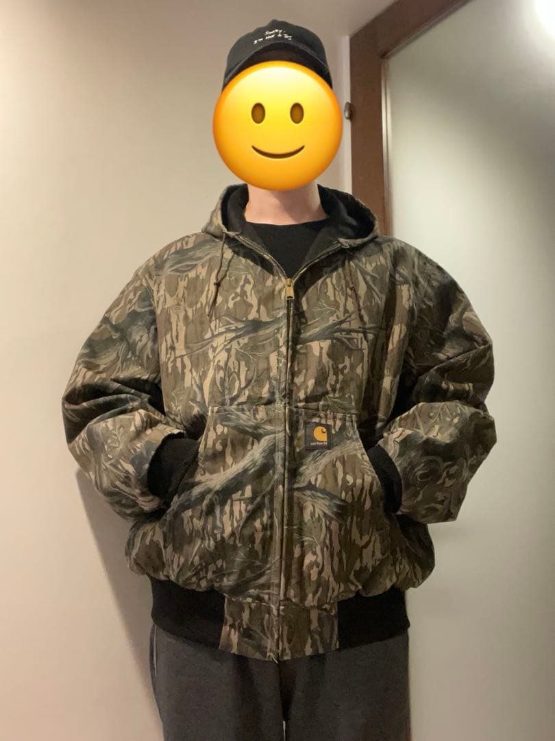 ほぼデッド　アクティブジャケット　カーハート　カモ　アメリカ製