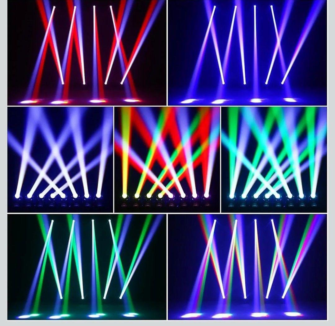 LEDムービングヘッド DJライト、40W RGBW ビームステージライト。DM