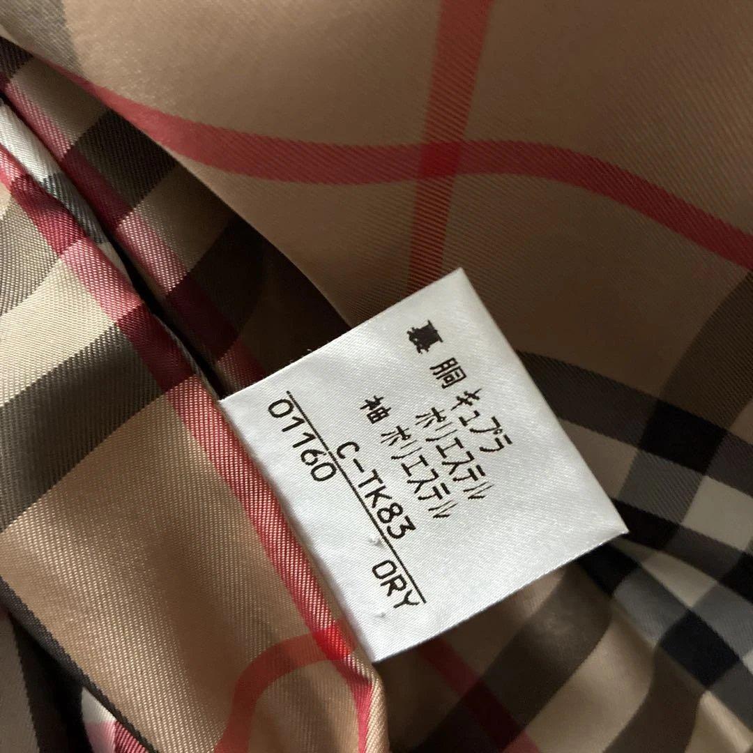 Burberry ネイビー コート チェック柄13号