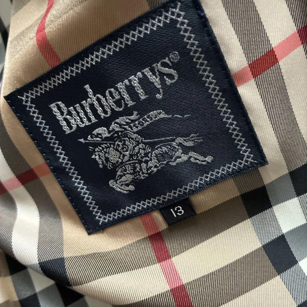 Burberry ネイビー コート チェック柄13号