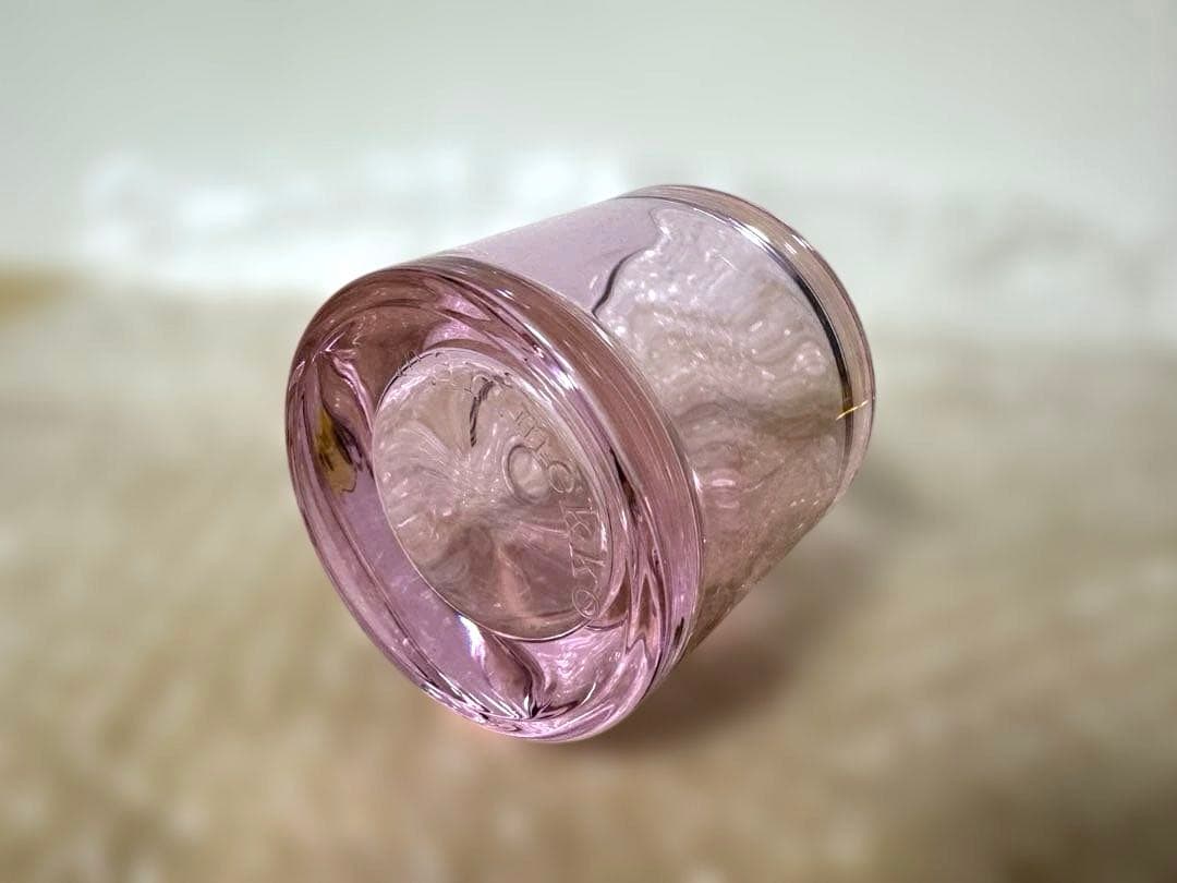  kivi ガラスキャンドルホルダー 2個セット　黄色　薄ピンク