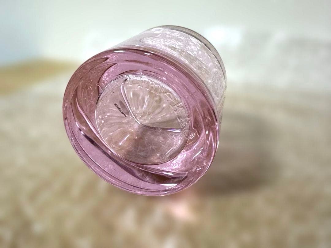  kivi ガラスキャンドルホルダー 2個セット　黄色　薄ピンク