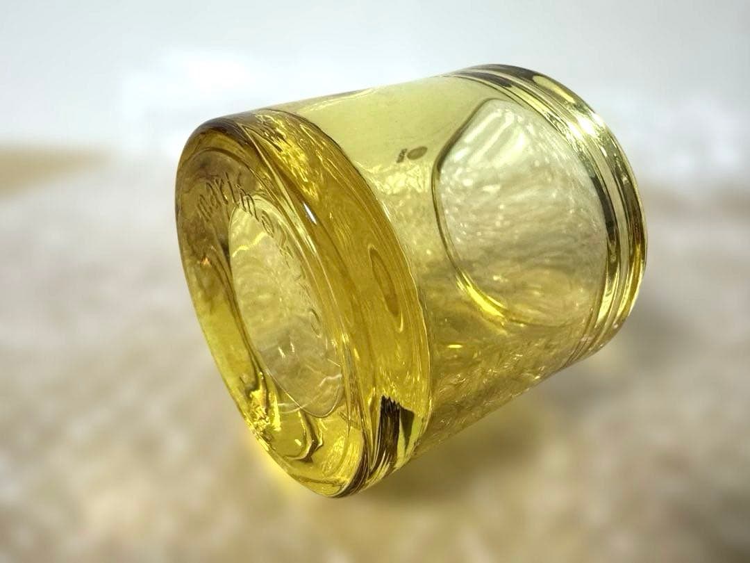  kivi ガラスキャンドルホルダー 2個セット　黄色　薄ピンク