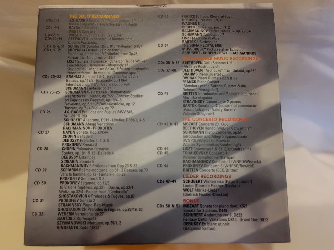 リヒテル　デッカ、フィリップス、ドイツ・グラモフォン　録音全集