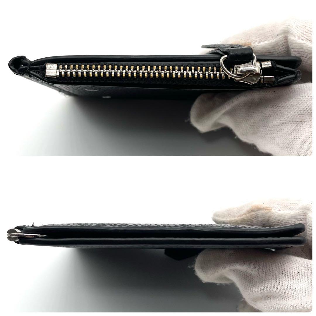 【極美品】メゾンマルジェラ マネークリップ フラグメントケース レザー ブラック
