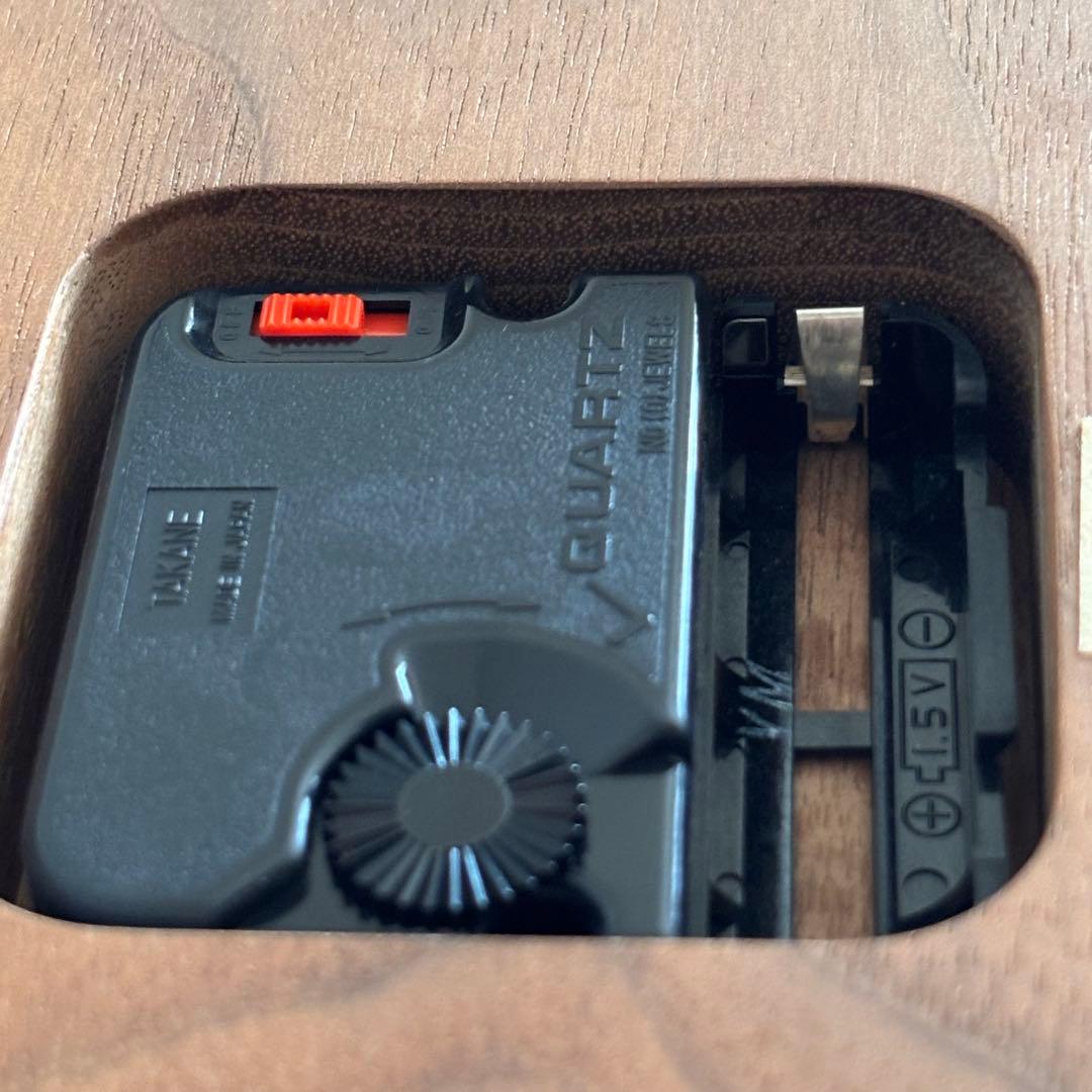 ボー・デコール 木の掛け時計 クルミ 無垢 ウォールクロック 北欧