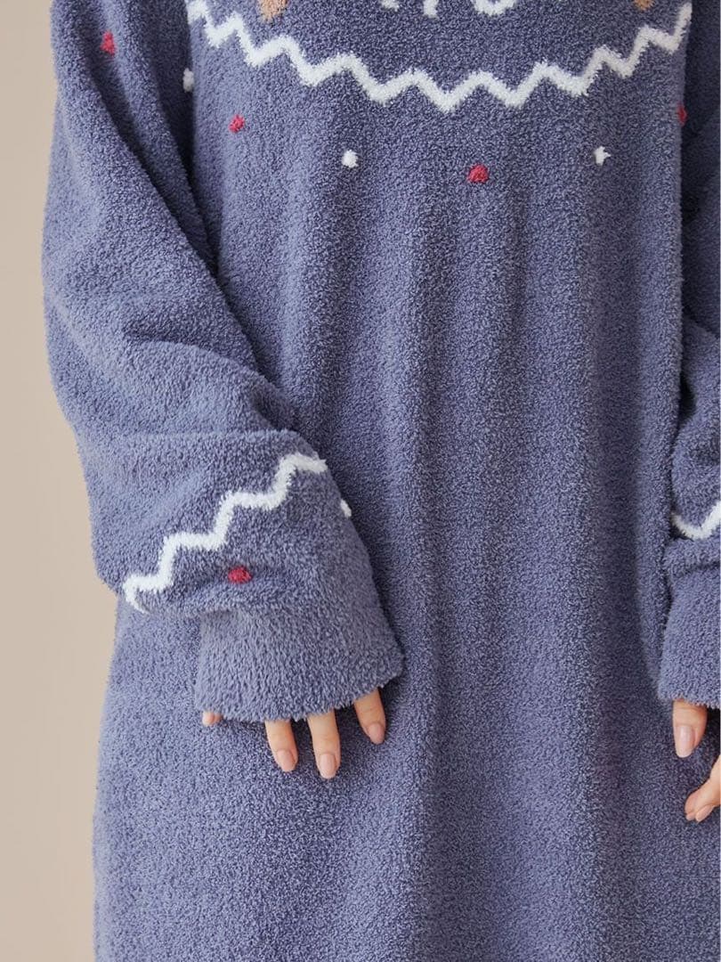 正規品♡新品 ジェラートピケ ホリデー ノルディック ワンピース ネイビー