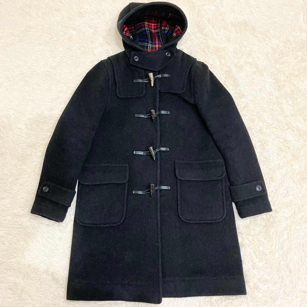 クリスマスカラー✨　ロンドントラディション　ダッフルコート　チェック柄　Lサイズ