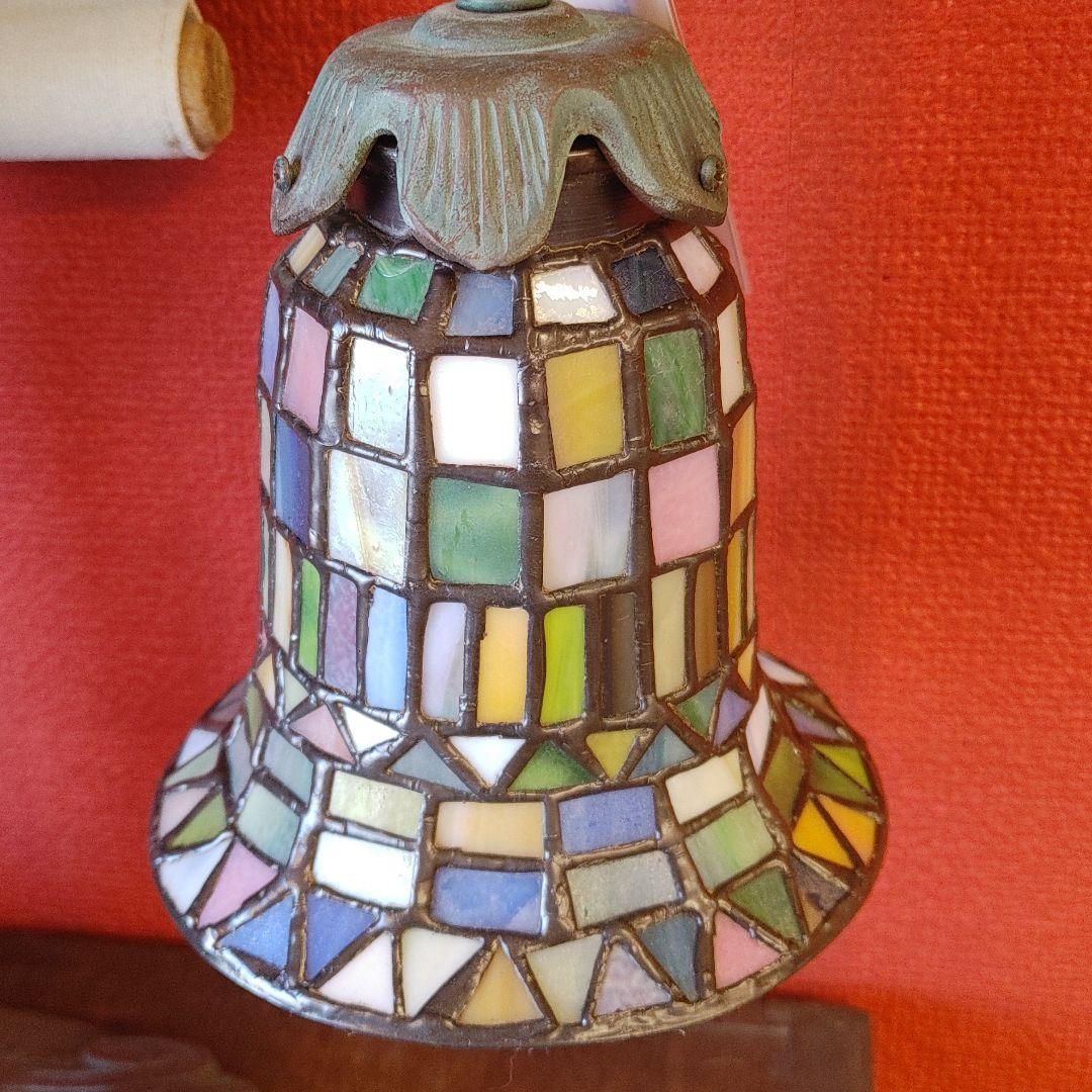 ステンドテーブルランプ タカ ワシ ステンドグラス かっこいい ランプ