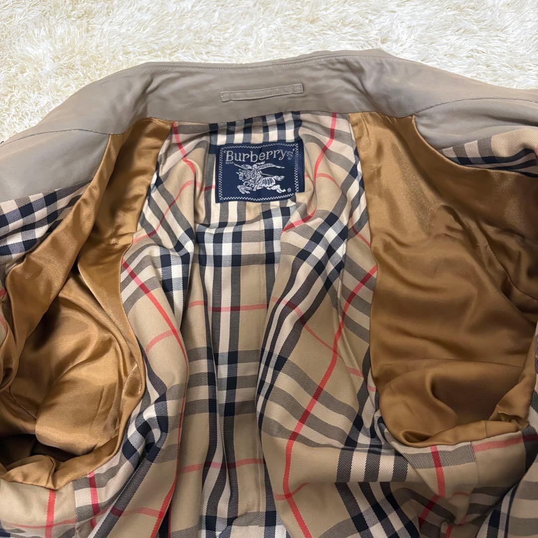 【大人気】バーバリー トレンチコート ノバチェック 玉虫色 カーキ マキシ丈