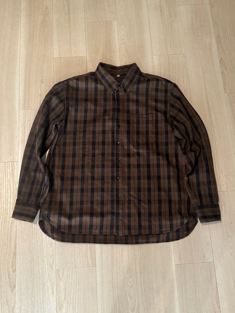 YOKO SAKAMOTO 17AW ナイロンチェックシャツ