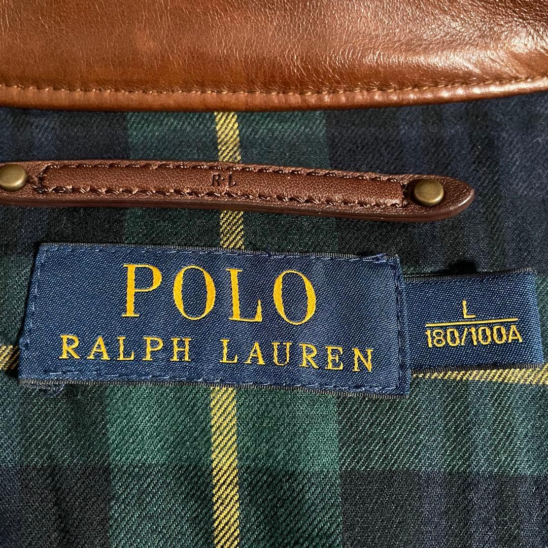 ラルフローレン レザージャケット スウィングトップ チェック