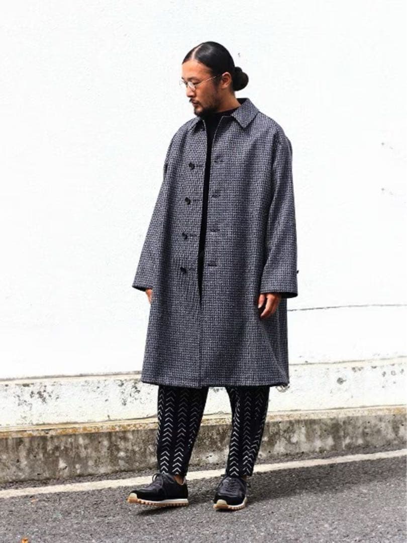 【美品】希少サイズ46 ANATOMICA リバーシブル シングルラグランコート