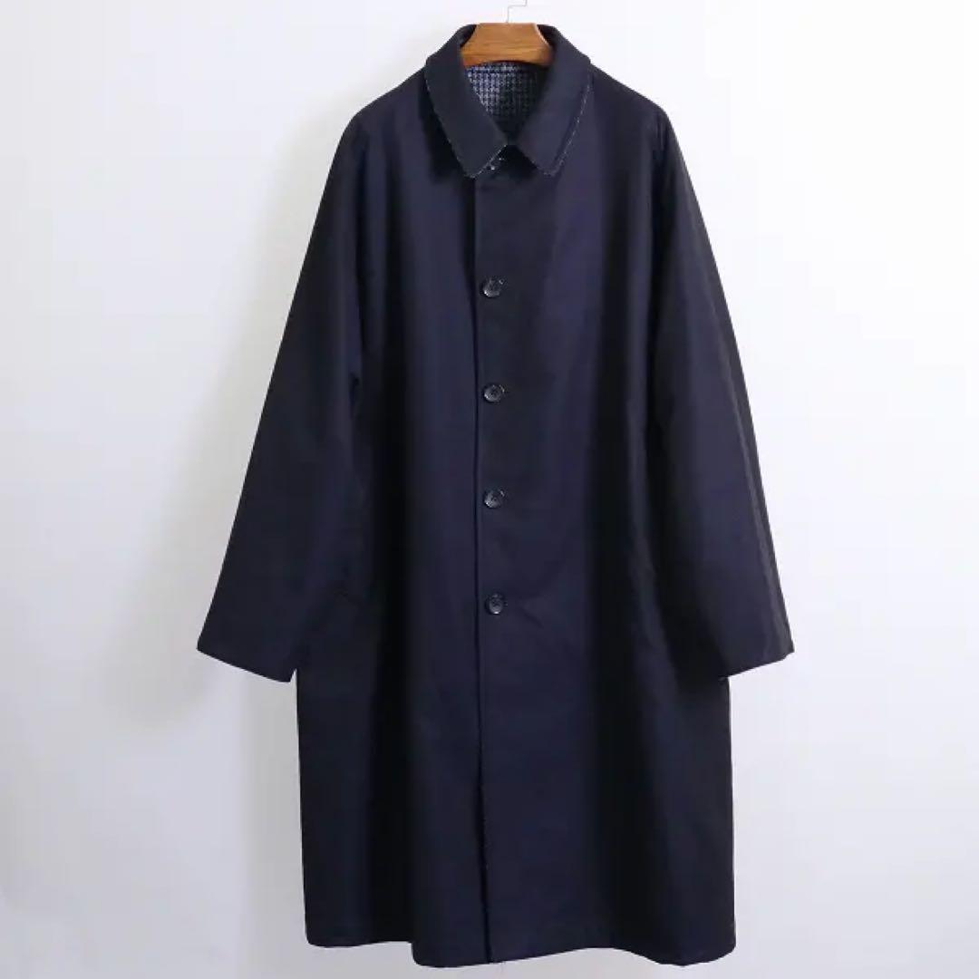 【美品】希少サイズ46 ANATOMICA リバーシブル シングルラグランコート