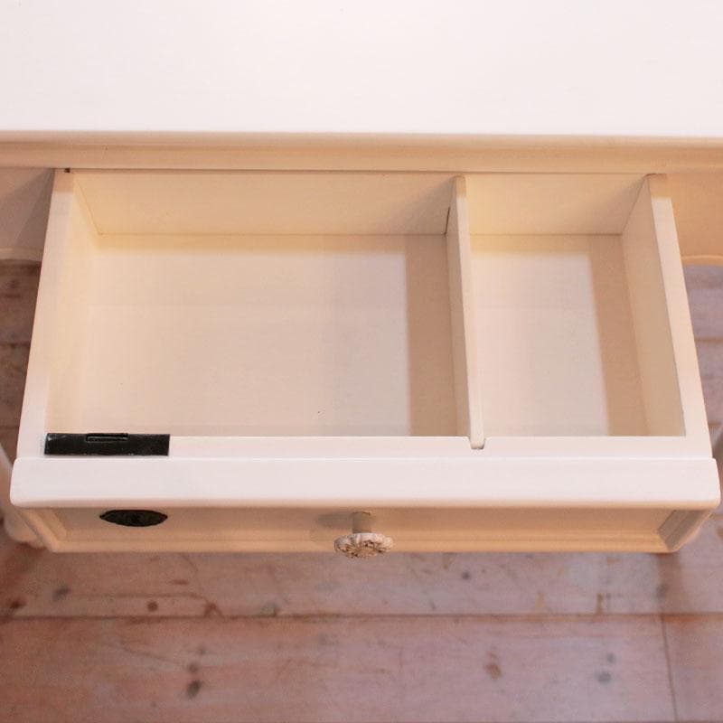 ハンプトン デスク 机 鍵付き 白家具 256-178