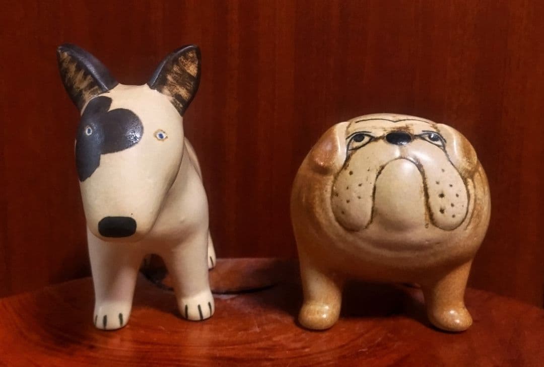 リサラーソン ケンネルブルテリア＆ケンネルブルドッグ 北欧 美品