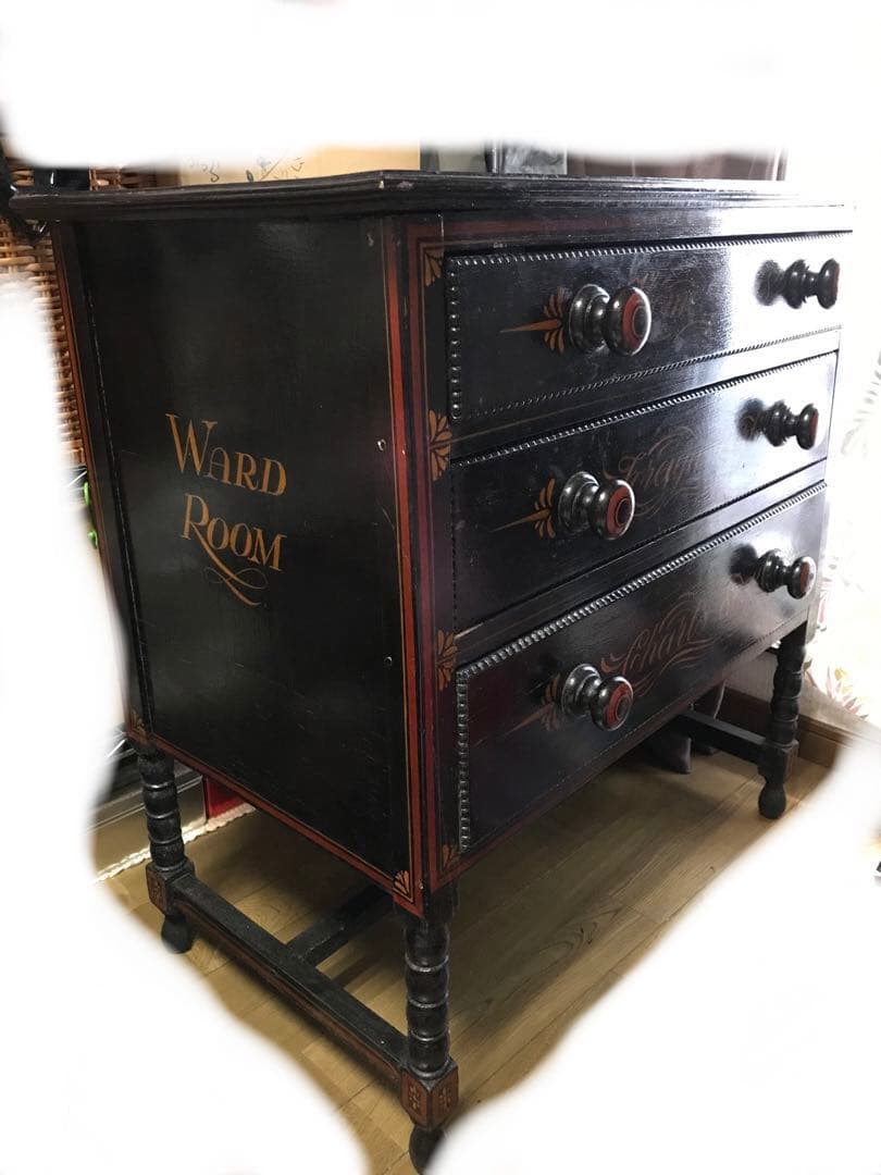 アンティーク　家具　　木製　チェスト