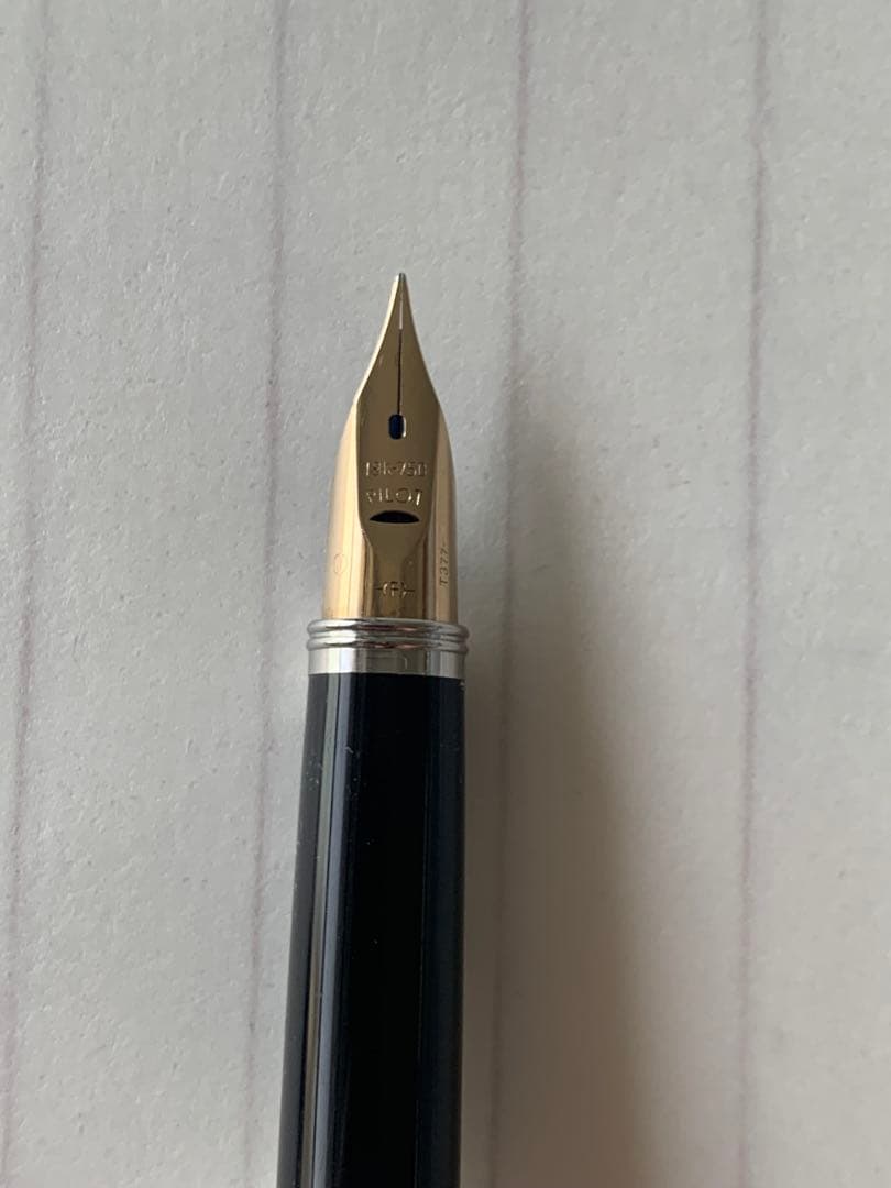 希少品 パイロット ダブルレイヤー蝕刻 18Kニブ 万年筆