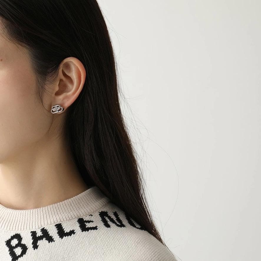 BALENCIAGA BB XS STUD ピアス ゴールド